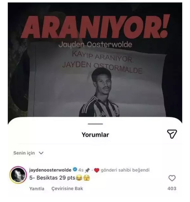 Jayden Oosterwolde’den Beşiktaşlılara çok konuşulacak yanıt - Resim: 0