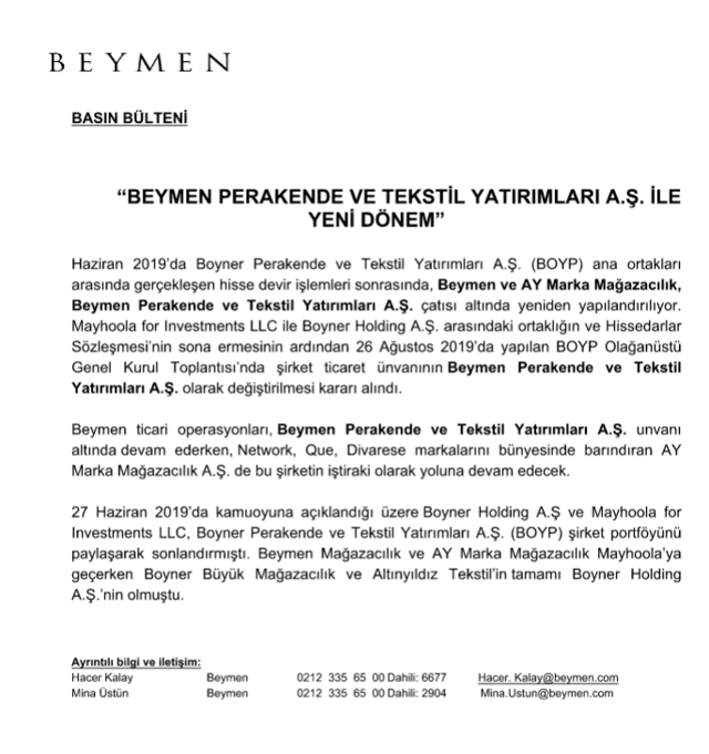 Satış süreci tamamlandı! Ünlü giyim markası Beymen'de yeni dönem - Resim: 0