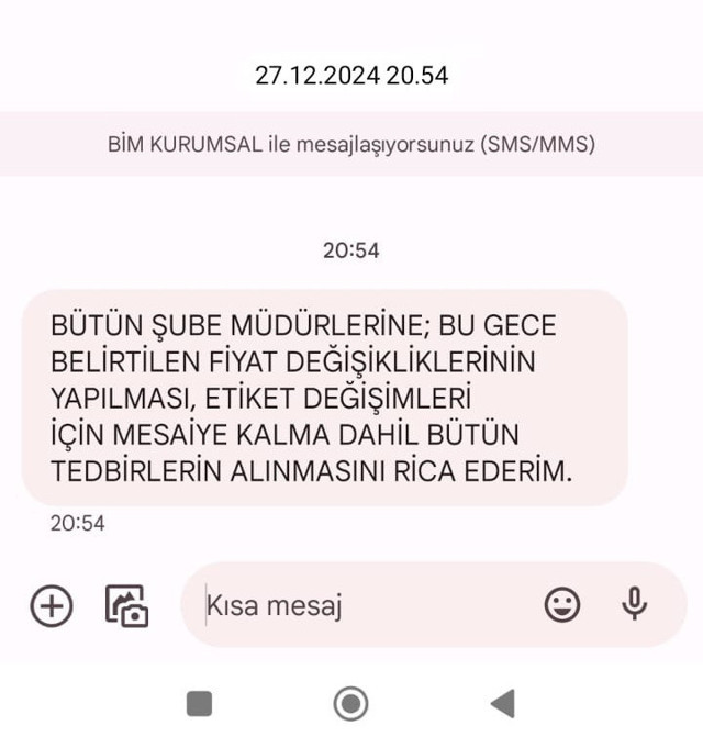 BİM'in 'zam' mesajı ifşa oldu! Asgari ücrete zam geldi sabaha kadar etiketleri değiştirin... - Resim: 0