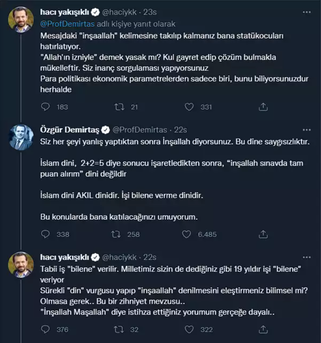 Özgür Demirtaş ile Akit Ankara Temsilcisi Hacı Yakışıklı birbirine girdi! 'Benzin zammı' kavgası nerelere gitti? - Resim: 3