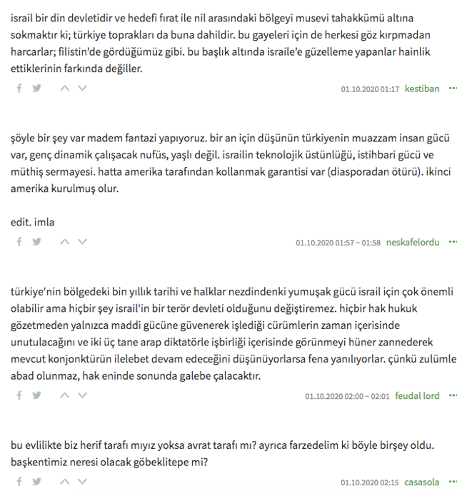 Ekşi Sözlük Turkish state of İsrael haritası ve ayaklanma etiketiyle gündem oldu - Resim: 1