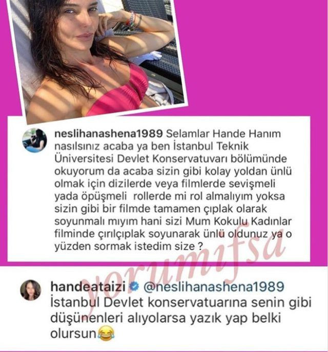 'Sevişmeli öpüşmeli çıplak...' yorum Hande Ataizi'ni kızdırdı cevabı verdi - Resim: 4