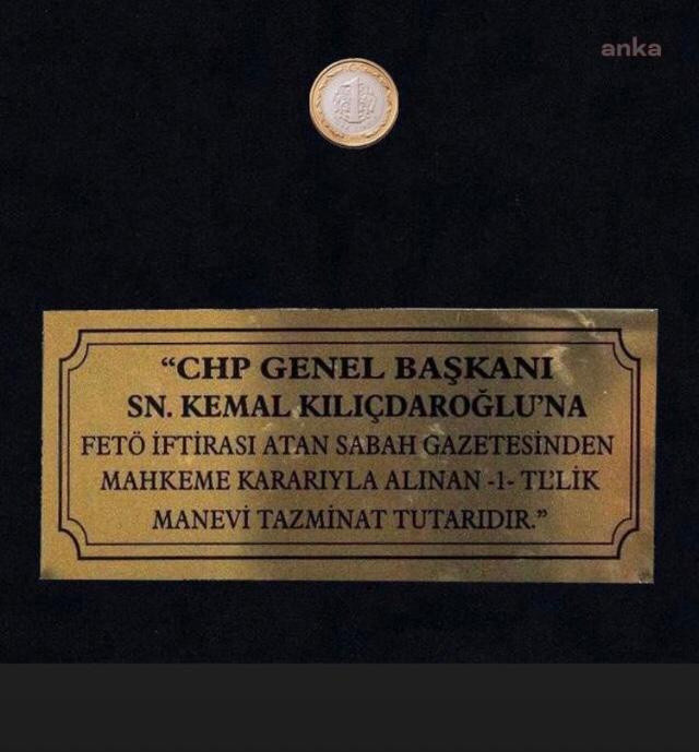 Kemal Kılıçdaroğlu Sabah gazetesine karşı kazandığı o 1 liraya bakın ne yaptı - Resim: 0