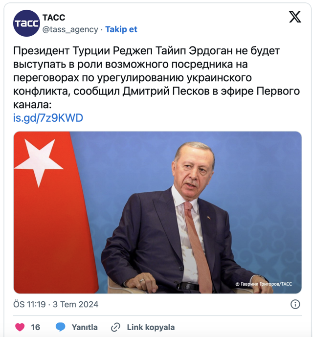 Rusya'dan Türkiye'nin arabuluculuğuna veto! Mümkün değil - Resim: 0