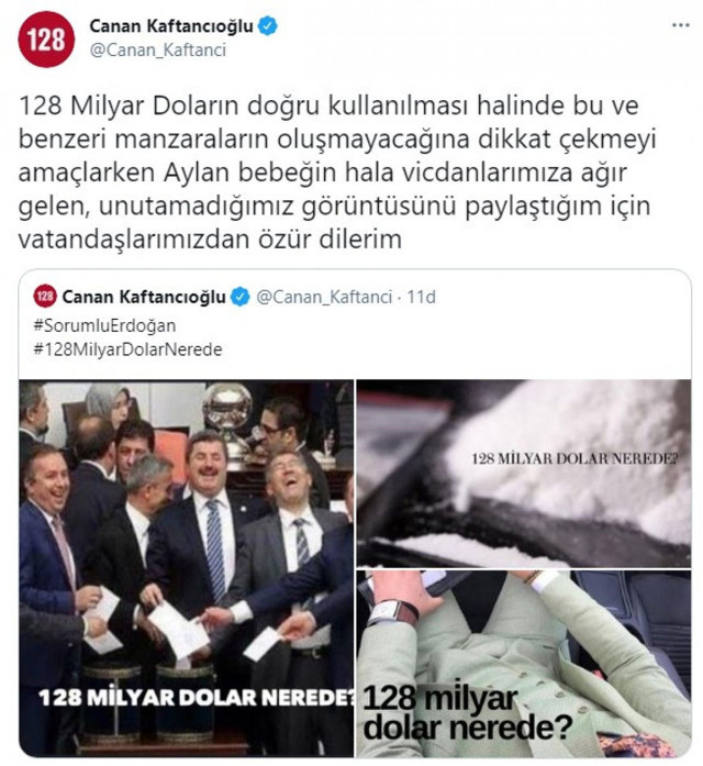 128 milyar dolar tartışmasında Aylan bebeği kullananan Canan Kaftancıoğlu özür diledi - Resim: 0