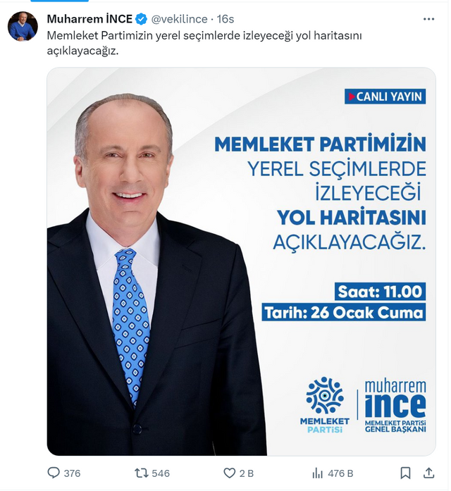 Bomba kulis! Muharrem İnce CHP ile anlaşamadı! 'Destekleyeceğiz' dediği İmamoğlu'nun karşısına aday çıkaracak - Resim: 0