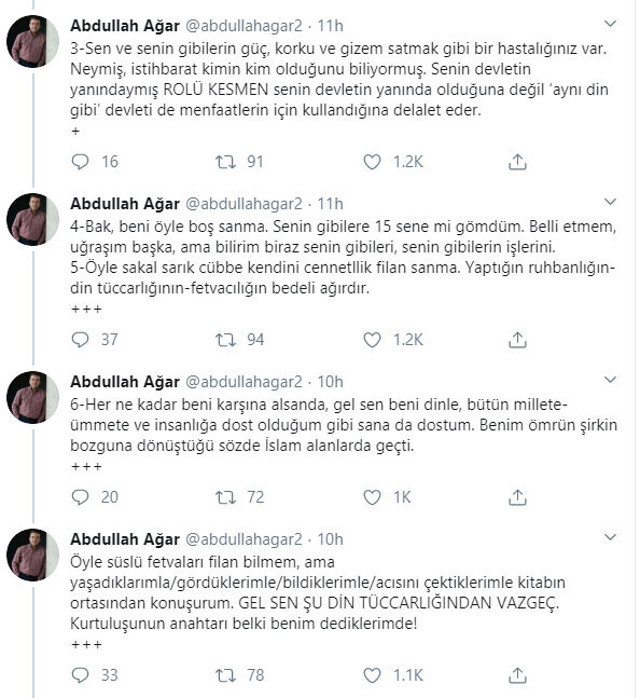 Cübbeli Ahmet ile Abdullah Ağar birbirine girdi - Resim: 1