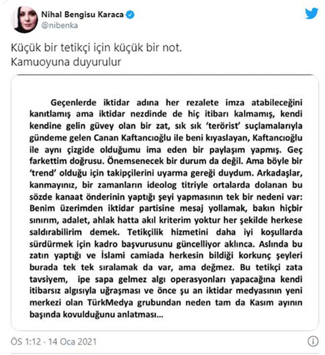 Nihal Bengisu Karaca, Mehmet Metiner'e "terörist" dedi! Kavgada ikinci raunt başladı - Resim: 1
