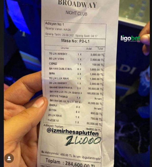 Gece kulübünde müşteriye gelen hesap olay oldu fiyatı gören bir daha baktı sosyal medya yıkıldı - Resim: 0