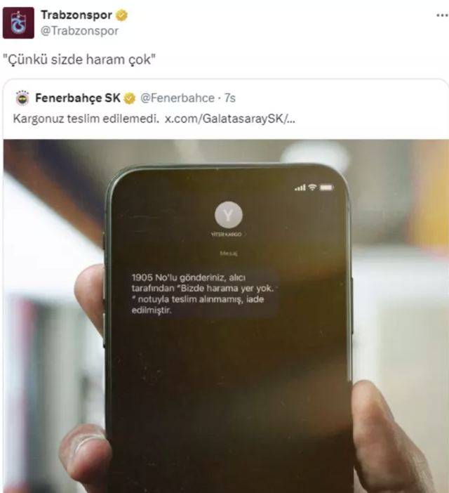 Gece yarısı sosyal medyada kavga çıktı! Şampiyon Galatasaray ile Fenerbahçe atıştı, Trabzonspor da dahil oldu - Resim: 2