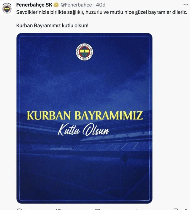 Spor kulüplerinden Kurban Bayramı mesajı - Resim: 1