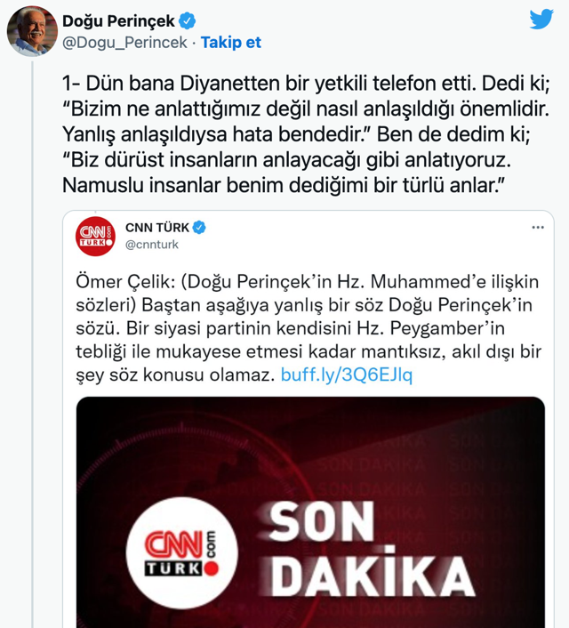 Doğu Perinçek Hz. Muhammed'den çok ilerideyiz' sözleri Peygambere övgüydü' dedi! - Resim: 0