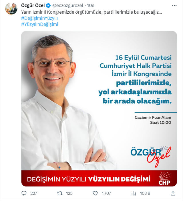 Özgür Özel, 3 milyon takipçili hesabından Kurultayda alması gereken oy kadar bile RT alamadı - Resim: 2