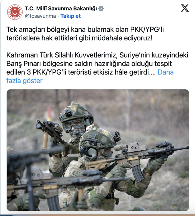 MSB duyurdu! Saldırı hazırlığındalardı: 3 terörist etkisiz hale getirildi - Resim: 0