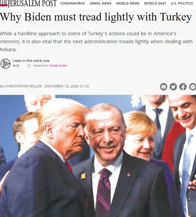 İsrailli Jerusalem Post yazdı! ABD yeni Başkanı Joe Biden'a bomba Türkiye çağrısı - Resim: 0
