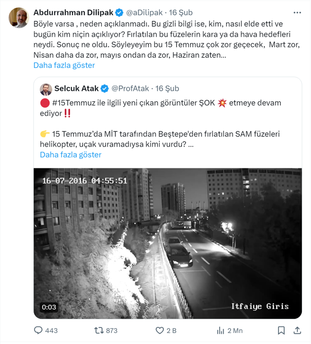 Abdurrahman Dilipak'tan çok garip 15 Temmuz çıkışları! "Bu 15 Temmuz çok zor geçecek!" - Resim: 0