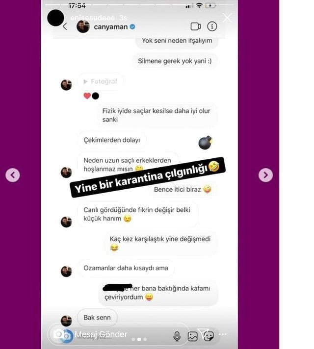 Enise Sude Can Yaman'ın olay mesajlarını ifşa etti ısrarı dikkat çekti - Resim: 4