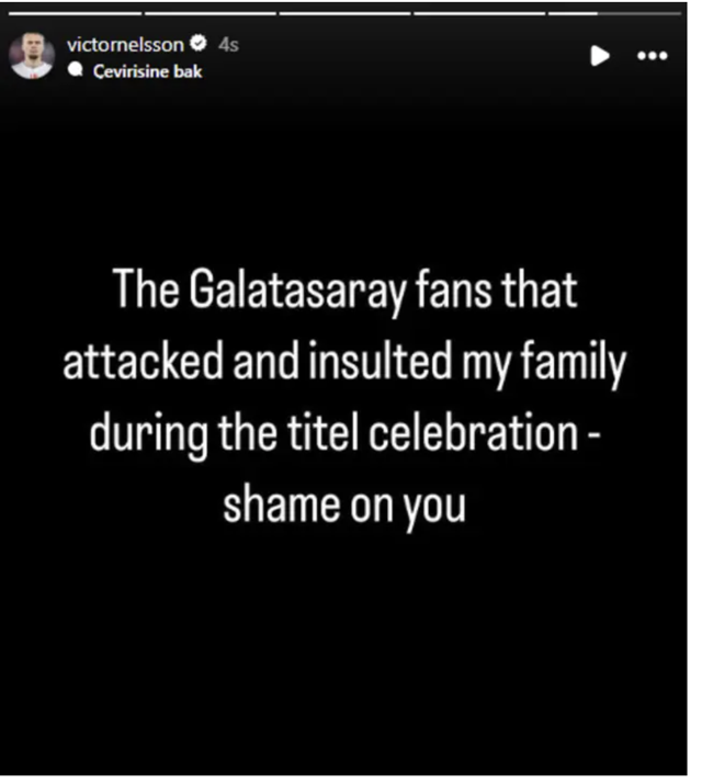 Kutlamaların ardından Victor Nelsson, taraftara ateş püskürdü! "Yazıklar olsun size, utanın" - Resim: 0