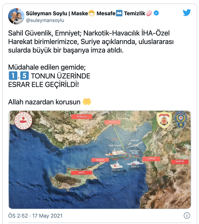 İçişleri Bakanı Süleyman Soylu 'Büyük bir başarıya imza atıldı' mesajıyla duyurdu! Hepsi ele geçirildi - Resim: 0