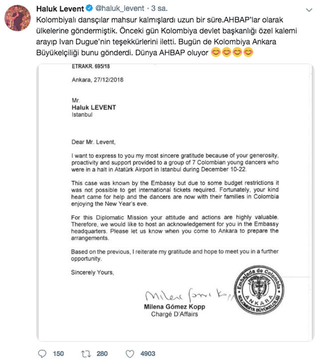 Haluk Levent 'Dünya AHBAP oluyor' diyerek duyurdu! Dikkat çeken mektup - Resim: 3