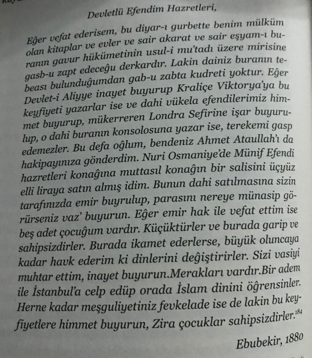 Osmanlı alimi Ebubekir Efendi'nin vasiyeti 140 yıl sonra yerine getirildi - Resim: 0
