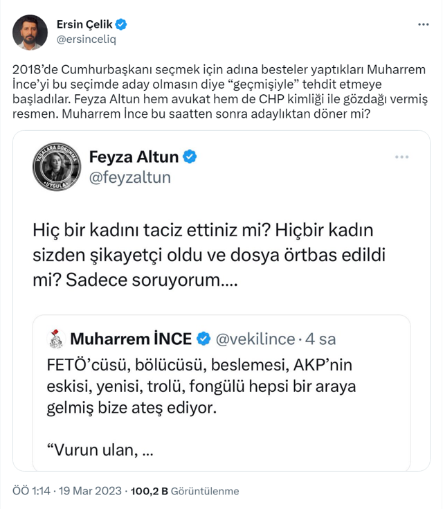 Muharrem İnce adaylıkta ısrar edine CHP eski defterleri açtı! "Hiç kadın taciz ettin mi?" - Resim: 1