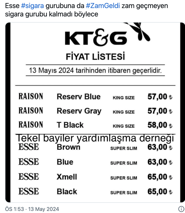 Bir sigara grubuna daha zam geldi - Resim: 0