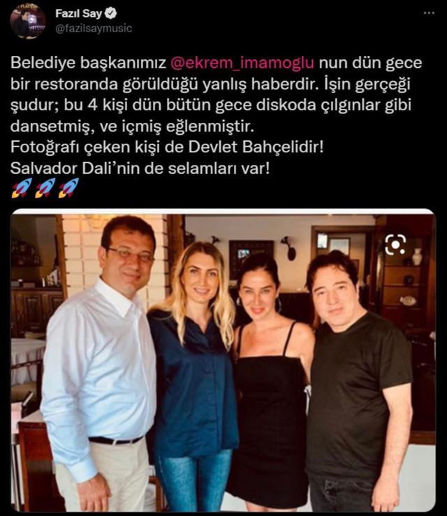 Fazıl Say 'Fotoğrafı çeken Devlet Bahçeli' dedi MHP'den sert tepki geldi - Resim: 0