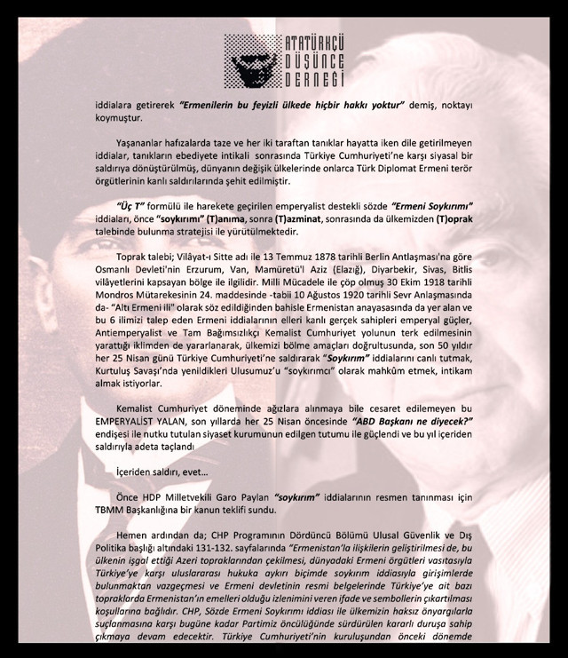 Atatürkçü Düşünce Derneği CHP'ye ateş püskürdü: Arkamızdan vurulduk! - Resim: 2