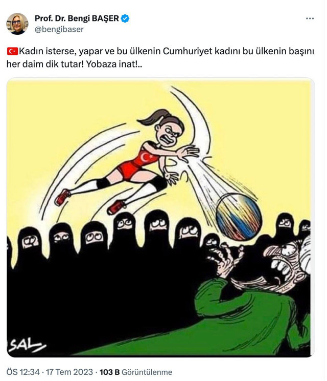 Melih Altınok, 'filenin sultanları bir Ebrar'a kurban gitti' dedi olay karikatüre tepki gösterdi meğer o isim - Resim: 0