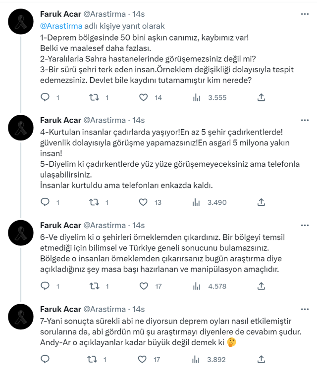 Anket rezaleti! Deprem fırsatçılığı yapan anket şirketleri! 11 şehirdeki seçmene enkaz altında mı sordunuz? - Resim: 5