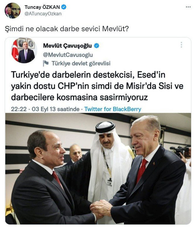 Erdoğan Mısır lideri Sisi ile tokalaştı fotoğrafı gören Akit yazarı yıkıldım yazıklar olsun dedi - Resim: 2