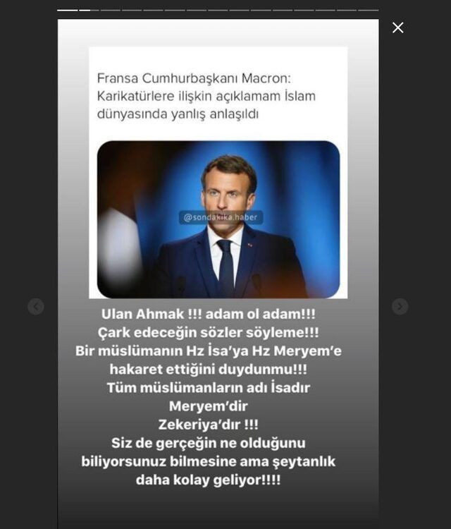 Tuğba Ekinci Fransa Cumhurbaşkanı Macron'a 'Adam ol' deyip hakaretler savurdu - Resim: 3