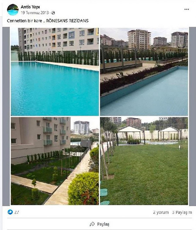 Hatay'da 'cennetten bir kare' denilerek satılan Rönesans Rezidans komple çöktü - Resim: 0