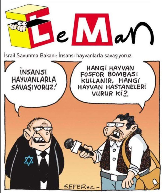 LeMan'dan İsrail kapağı: Hangi hayvan hastaneleri vurur ki? - Resim: 0
