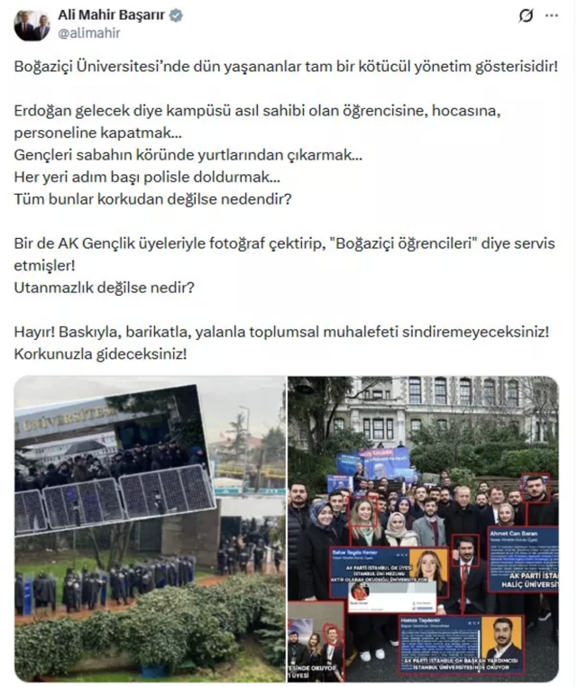 AK Parti'den CHP'li Başarır'ın "Boğaziçi" iddiasına yanıt! - Resim: 0