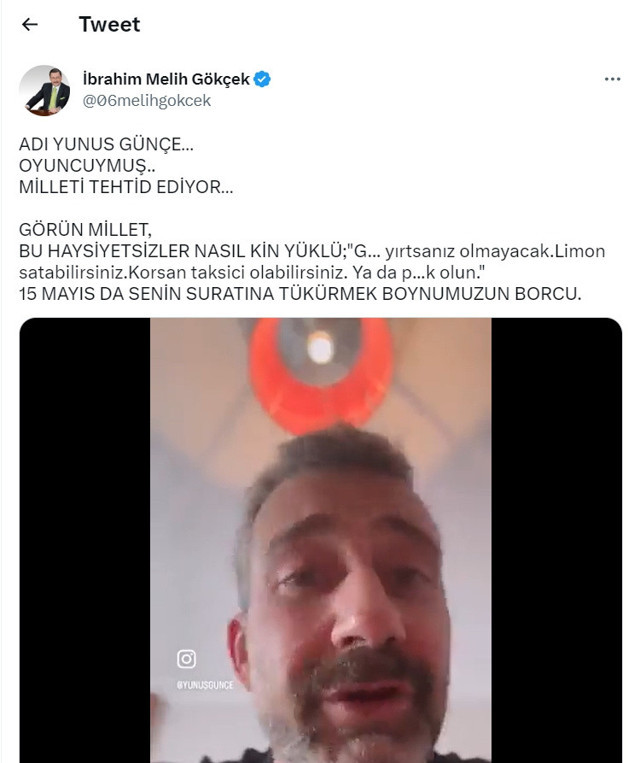 Melih Gökçek'ten Yunus Günçe'ye sert tepki: Senin suratına tükürmek boynumuzun borcu! - Resim: 0