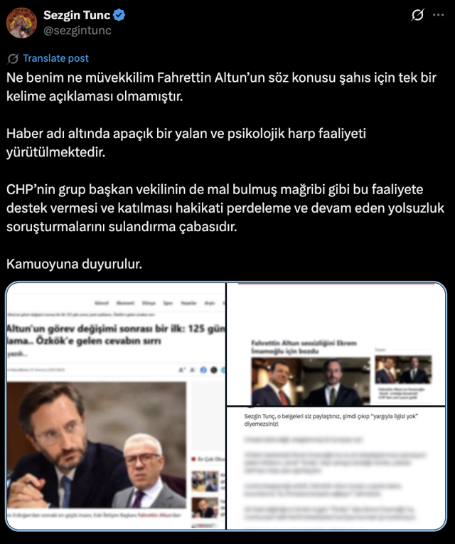 Fahrettin Altun'un avukatından flaş açıklama - Resim: 0