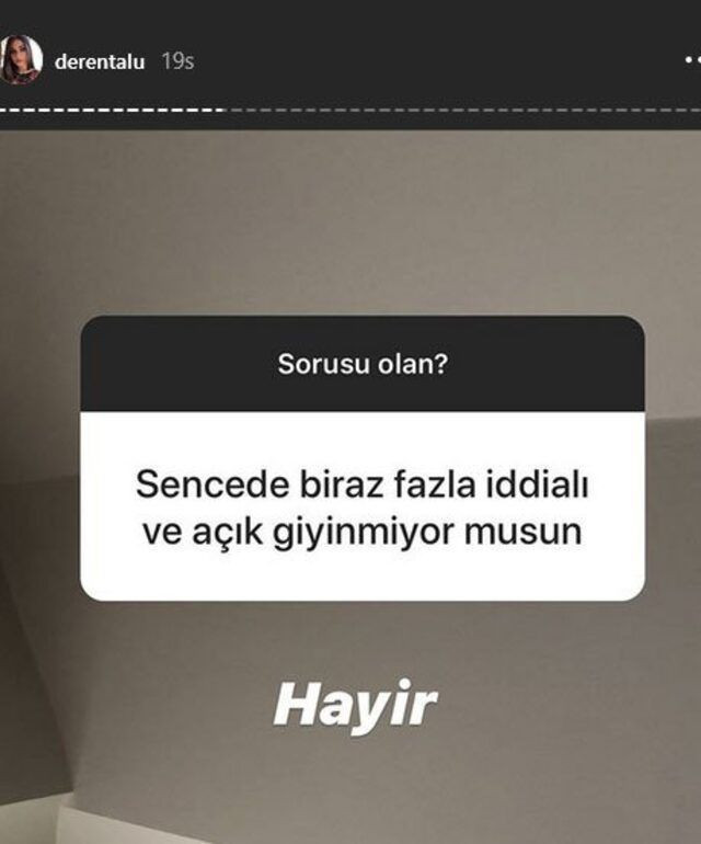 Deren Talu Instagram'dan soru cevap yaptı! Dekolte sorusuna bakın ne dedi - Resim: 4