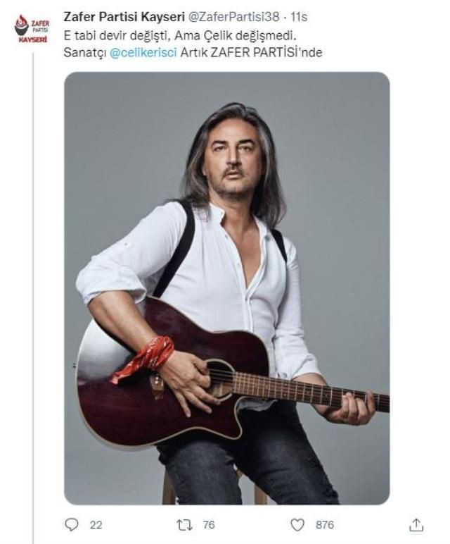 Şarkıcı Çelik siyasete girdi Ümit Özdağ'ın Zafer Partisi'ne katıldı Çelik Erişçi kimdir aslen nereli - Resim: 3