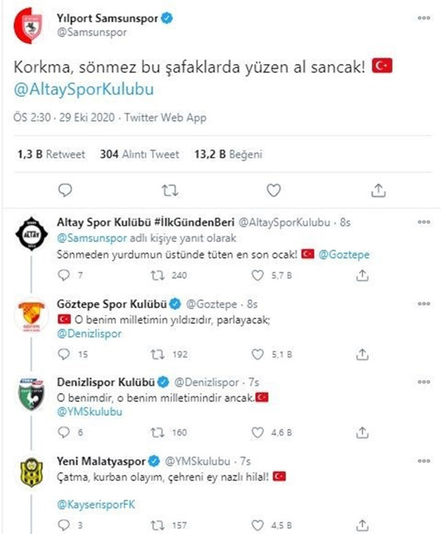Futbol kulüplerinden İstiklal Marşı paylaşımı - Resim: 0
