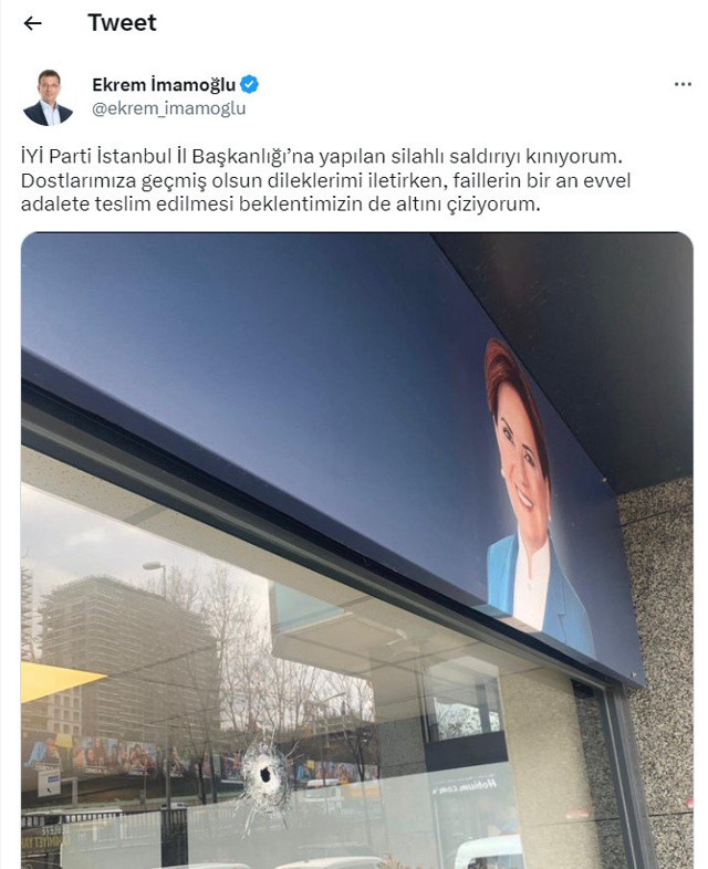 İYİ Parti İstanbul İl Başkanlığı’na silahlı saldırı düzenlendi! Meral Akşener gidiyor.. - Resim: 5