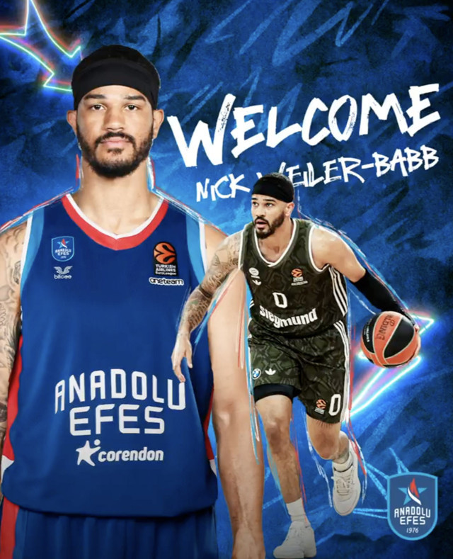 Anadolu Efes, Alman basketbolcu Nick Weiler-Babb'ı kadrosuna kattı - Resim: 0