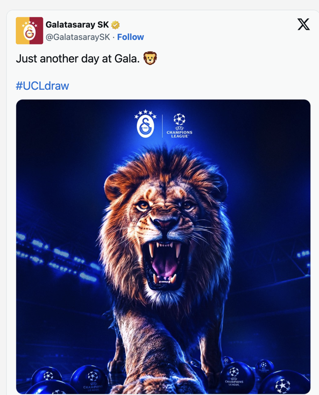 Galatasaray'dan Fenerbahçe'ye olay gönderme! "Sıradan bir gün daha" - Resim: 0