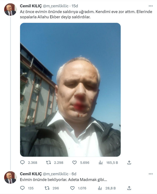 İlahiyatçı Cemil Kılıç evinin önünde saldırıya uğradı! 'Allahu Ekber' deyip sopalarla.. - Resim: 0