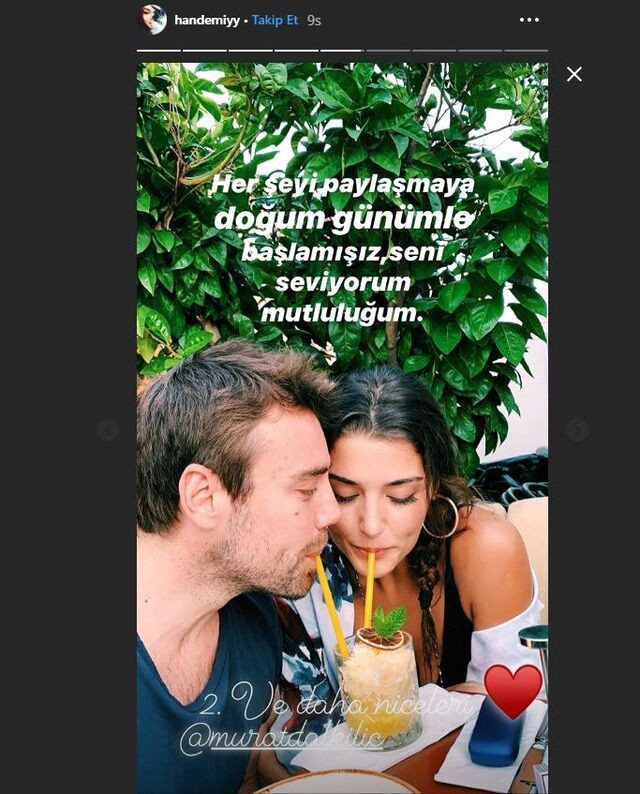 Murat Dalkılıç'ın romantikliğine Hande Erçel hamlesi çifte kutlama yaptılar - Resim: 4