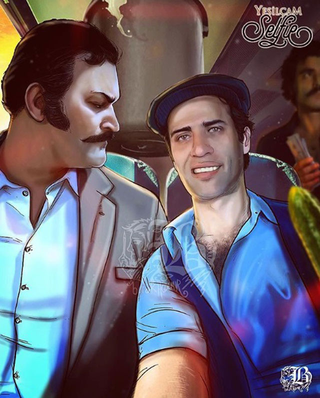 Cüneyt Arkın, Tarık Akan, Kemal Sunal... İşte Yeşilçam selfie serisi - Resim: 2