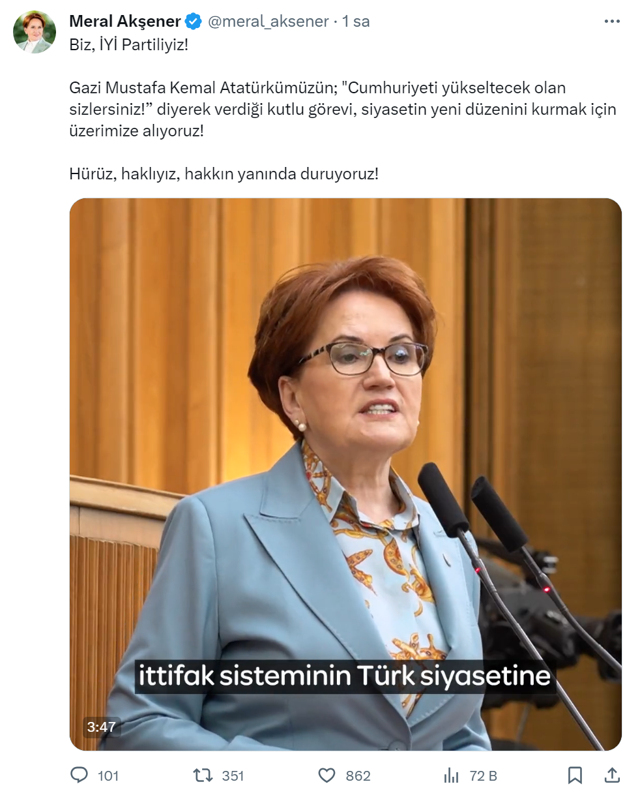 Meral Akşener'den Kemal Kılıçdaroğlu'na "hançer" cevabı! Hürüz, haklıyız, hakkın yanında duruyoruz - Resim: 0