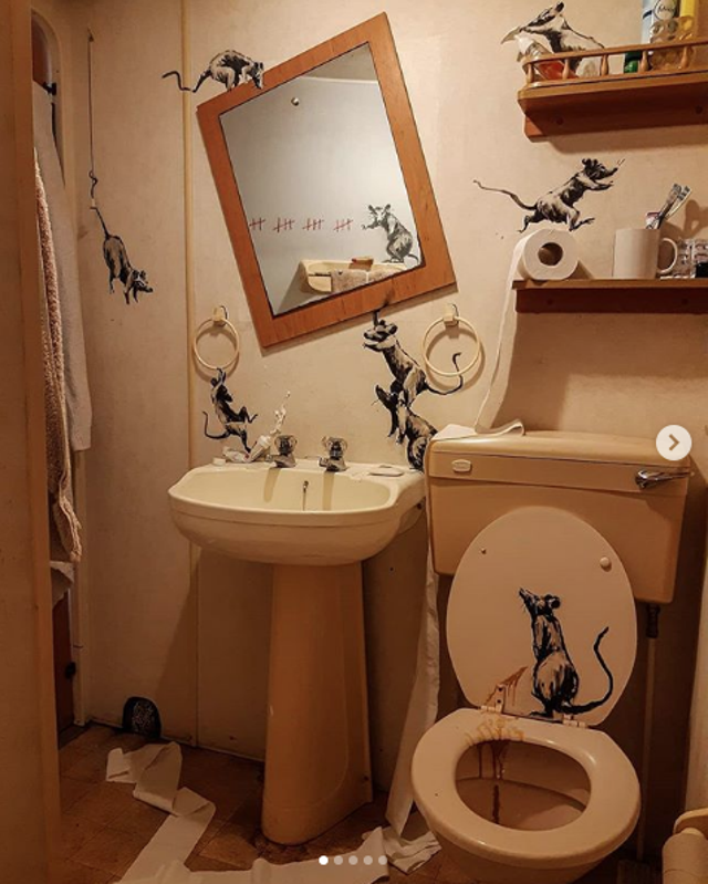 Sağlık çalışanlarını hiç kimse böyle çizememişti! Banksy yaparsa böyle olur - Resim: 0