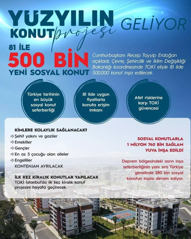 TOKİ'den yüzyılın konut projesi başlıyor - Resim: 0